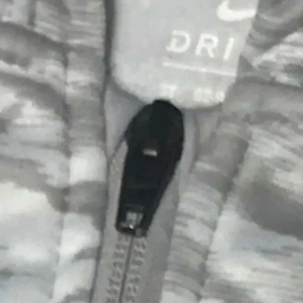 Light  Gray Nike Athletic Zip Up Jacket - Picture 3 of 5